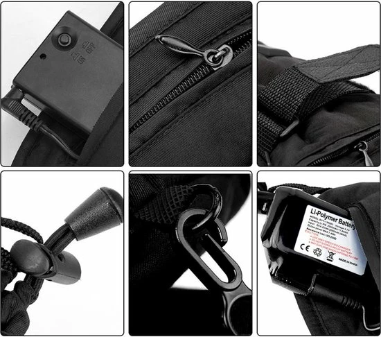 Promo π Merkloos Verwarmde Handschoenen - Oplaadbare Handschoenen - Wanten - Elektrische Verwarming - Oplaadbaar - 2x 4000mAH Accu - Dames & Heren - Zwart π 4 Promo π Merkloos Verwarmde Handschoenen - Oplaadbare Handschoenen - Wanten - Elektrische Verwarming - Oplaadbaar - 2x 4000mAH Accu - Dames & Heren - Zwart π - Afbeelding 2