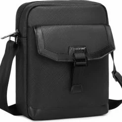Beste deal ⭐ Tigernu Schoudertas Heren Crossbody Tas Messenger Bag Slingbag - Zwart - Anti Diefstal - Waterafstotend - 27x8x21cm 😍