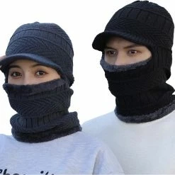 Beste Verkoop ๐ฏ Shopping Moments Products Shopping Moments - Unisex Warme Muts 4 In 1 - Zwart - Fiets Muts - Hoofd Deksel - Oorwarmers Oorklep Fietsmuts - Gevoerd En Gebreid โ