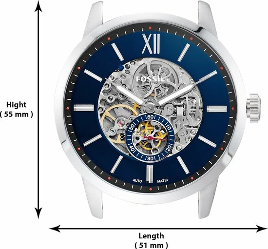 Flash-uitverkoop ๐ Fossil Townsman ME3154 Herenhorloge 48 Mm - Zilverkleurig โญ 5 Flash-uitverkoop ๐ Fossil Townsman ME3154 Herenhorloge 48 Mm - Zilverkleurig โญ - Afbeelding 3