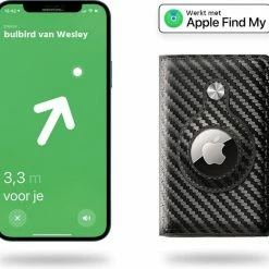 Beste Pirce ๐ Bulbird.? Bulbird Luxe AirTag Smart Portemonnee - AirTag Wallet - AirTag Apple - Pasjeshouder - Pasjeshouder Mannen - Portemonnee Heren - Rfid Pasjeshouder - Leer - Biljetten - Carbon Zwart ๐