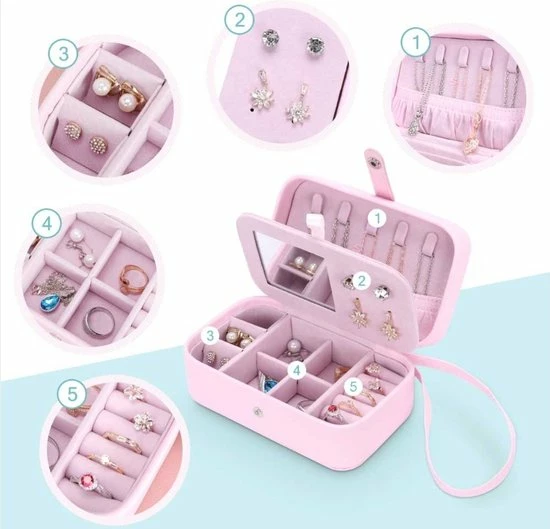 Hete verkoop ๐ฏ Luxies Luxieus Juwelendoos Reistas - Juwelenkistje - Sieradendoos - Sieradenhouder - Sieradendoosje Voor Meisjes - Sieradendoos Voor Volwassenen - Juwelendoosje Meisje - Juwelenhouder | Juwelen Houder - Juwelenrekje - โค๏ธ 4 Hete verkoop ๐ฏ Luxies Luxieus Juwelendoos Reistas - Juwelenkistje - Sieradendoos - Sieradenhouder - Sieradendoosje Voor Meisjes - Sieradendoos Voor Volwassenen - Juwelendoosje Meisje - Juwelenhouder | Juwelen Houder - Juwelenrekje - โค๏ธ - Afbeelding 2