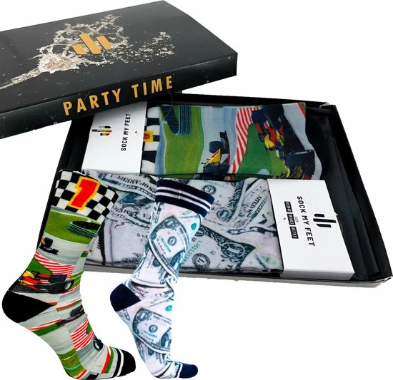 Beste deal 🎁 Sock My Feet - Sokken Heren 39 42 - Duurzaam Cadeau - Cadeau Voor Man Sinterklaas Cadeautjes Kerst Cadeau Voor Mannen 🧦 Socks Giftbox Grappige Cadeaus - Formule 1 Dollar ⌛ 3 Beste deal 🎁 Sock My Feet - Sokken Heren 39 42 - Duurzaam Cadeau - Cadeau Voor Man Sinterklaas Cadeautjes Kerst Cadeau Voor Mannen 🧦 Socks Giftbox Grappige Cadeaus - Formule 1 Dollar ⌛