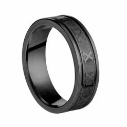 Uitgang π₯ Soraro Roman Ring | Zwart | Ringen Mannen | 19mm | Ring Heren | Mannen Cadeau Voor Man Cadeautjes | Sinterklaas | Black Friday | Kerst | Kerstcadeau β¨