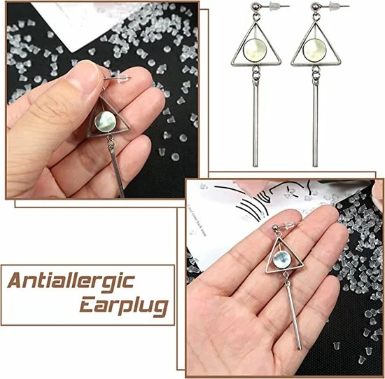 Uitgang β€οΈ Feddy. 10 Rubberen Oorbel Achterkantjes / Oorstoppers / Oorslotjes / Vlindertjes π₯ 4 Uitgang β€οΈ Feddy. 10 Rubberen Oorbel Achterkantjes / Oorstoppers / Oorslotjes / Vlindertjes π₯ - Afbeelding 2