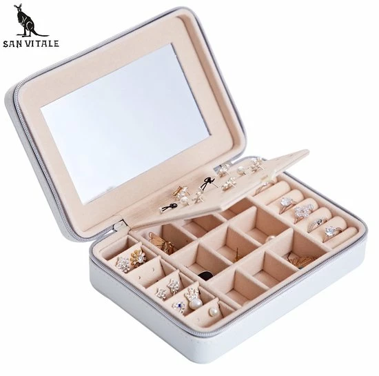Kopen 🎉 San Vitale Luxe Sieradendoos 2.0 - Bijouterie Kistje Juwelendoos - Ring/Oorbellen/ Ketting/Horloge Dames/ Meisjes Gr. Reisformaat Wit 💯 3 Kopen 🎉 San Vitale Luxe Sieradendoos 2.0 - Bijouterie Kistje Juwelendoos - Ring/Oorbellen/ Ketting/Horloge Dames/ Meisjes Gr. Reisformaat Wit 💯