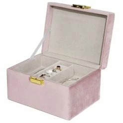 Gloednieuw ๐ Oliva's - Sieradendoos - Juwelendoos - Sieradenhouder - Velvet Fluweel - Oud Roze ๐