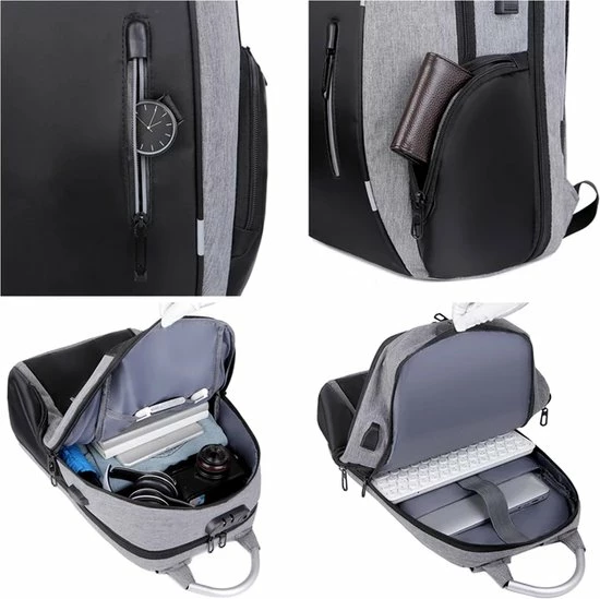 Goedkoopste ๐งจ ASA-STAR - 2022 New Arrival USB Charging Anti-theft Laptop -Anti-Diefstal- Met Slot (Grijs) - Inclusief USB Oplaadstation- ๐ Backpack - School - Office - Waterproof - Travel- Reistassen - Waterdicht - Rugzak Slim Fit School/college Tas Jongens/meisjes ๐ 10 Goedkoopste ๐งจ ASA-STAR - 2022 New Arrival USB Charging Anti-theft Laptop -Anti-Diefstal- Met Slot (Grijs) - Inclusief USB Oplaadstation- ๐ Backpack - School - Office - Waterproof - Travel- Reistassen - Waterdicht - Rugzak Slim Fit School/college Tas Jongens/meisjes ๐ - Afbeelding 8