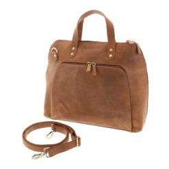 Top 10 ๐ MoreThanHip Laptoptas Dames 15,6 Inch - Vintage Ecoleer - Bruin ๐งจ