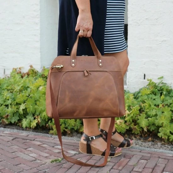 Top 10 ๐ MoreThanHip Laptoptas Dames 15,6 Inch - Vintage Ecoleer - Bruin ๐งจ 10 Top 10 ๐ MoreThanHip Laptoptas Dames 15,6 Inch - Vintage Ecoleer - Bruin ๐งจ - Afbeelding 8