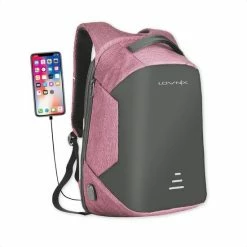 Gloednieuw 🤩 Anti Diefstal Rugzak Inclusief Usb Oplaadstation - Geschikt Voor Laptop - Anti Theft En Spat Waterdicht| Lovnix Bag104 | Roze ✨