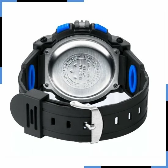 Aanbiedingen 🎉 Horloges Voor Mannen | Heren Horloge | Sporthorloge Heren | Stopwatch | Timer | 43 Mm | Blauw | Zwart | SEVEND 🔔 4 Aanbiedingen 🎉 Horloges Voor Mannen | Heren Horloge | Sporthorloge Heren | Stopwatch | Timer | 43 Mm | Blauw | Zwart | SEVEND 🔔 - Afbeelding 2