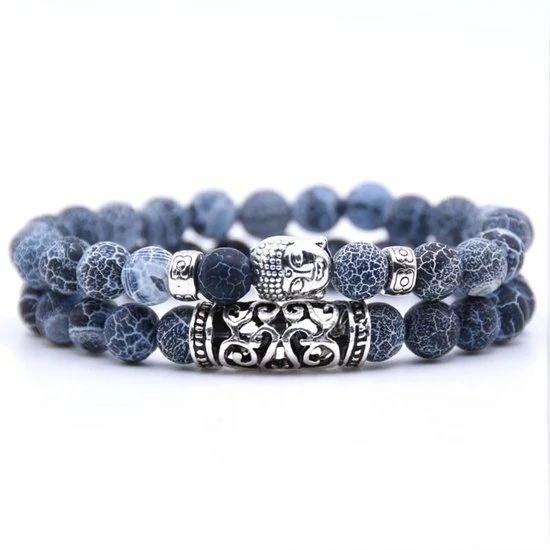 Hete verkoop β TrendFox Buddha Armband - Natuursteen - Mat Blauw - Kralen Armband Heren Dames Mannen - Buddha Sieraden - Sinterklaas Cadeautjes π 3 Hete verkoop β TrendFox Buddha Armband - Natuursteen - Mat Blauw - Kralen Armband Heren Dames Mannen - Buddha Sieraden - Sinterklaas Cadeautjes π