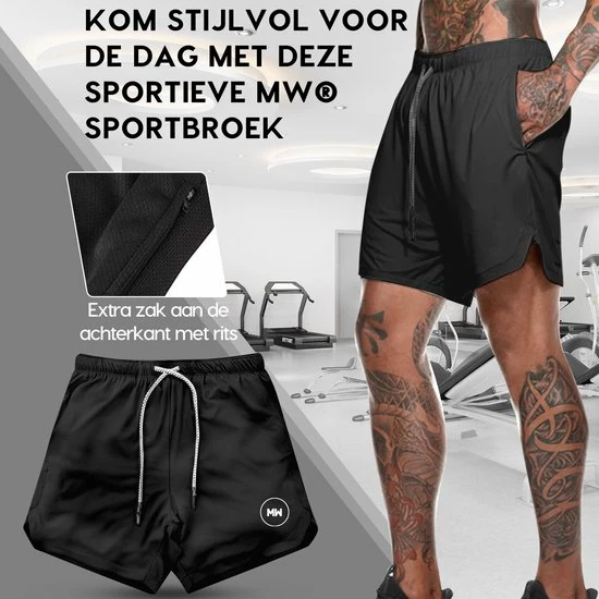 Top 10 🧨 MW Sportbroek Voor Heren - Gym Broek Met Mobiel Zak - 2 In 1 Shorts - Hardloopbroek - (Zwart - S) 🥰 7 Top 10 🧨 MW Sportbroek Voor Heren - Gym Broek Met Mobiel Zak - 2 In 1 Shorts - Hardloopbroek - (Zwart - S) 🥰 - Afbeelding 5