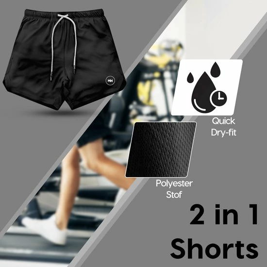 Top 10 🧨 MW Sportbroek Voor Heren - Gym Broek Met Mobiel Zak - 2 In 1 Shorts - Hardloopbroek - (Zwart - S) 🥰 12 Top 10 🧨 MW Sportbroek Voor Heren - Gym Broek Met Mobiel Zak - 2 In 1 Shorts - Hardloopbroek - (Zwart - S) 🥰 - Afbeelding 10