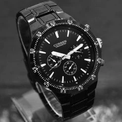 Goedkoop 🛒 Curren Black Steel - Heren Horloge - Staal - Zwart - 48 Mm ✔️ 17 Goedkoop 🛒 Curren Black Steel - Heren Horloge - Staal - Zwart - 48 Mm ✔️ -Nike shop 550x550 489