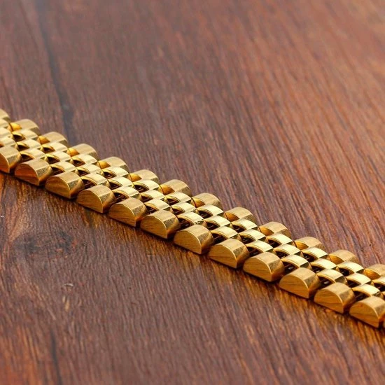 Kopen π TrendFox Jubilee Stijl Armband - Horelogeband Stijl - Goud Kleurig - Staal - 15mm - Armband Mannen - Armband Heren - Sinterklaas Cadeautjes βοΈ 4 Kopen π TrendFox Jubilee Stijl Armband - Horelogeband Stijl - Goud Kleurig - Staal - 15mm - Armband Mannen - Armband Heren - Sinterklaas Cadeautjes βοΈ - Afbeelding 2