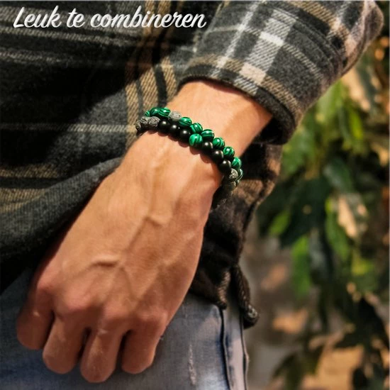 Beste Pirce ๐ AWEMOZ Natuursteen Armbanden - Contrast Kralen Armbandjes - Groen/Grijs - Sieraden - Cadeau Voor Man & Vrouw ๐ฅ 7 Beste Pirce ๐ AWEMOZ Natuursteen Armbanden - Contrast Kralen Armbandjes - Groen/Grijs - Sieraden - Cadeau Voor Man & Vrouw ๐ฅ - Afbeelding 5