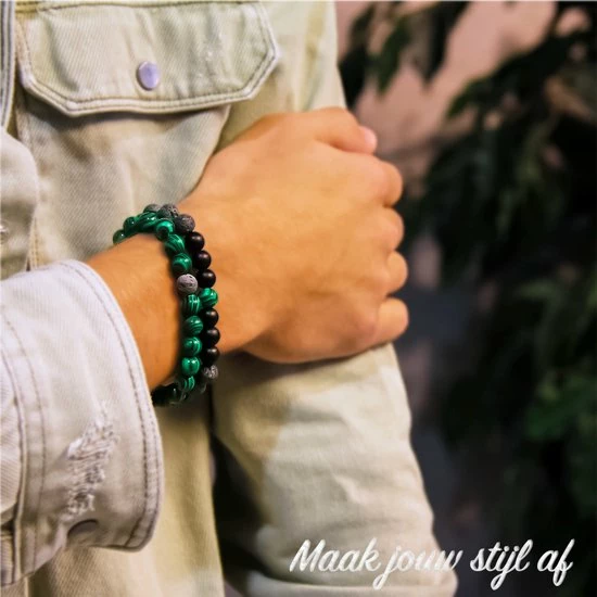 Beste Pirce ๐ AWEMOZ Natuursteen Armbanden - Contrast Kralen Armbandjes - Groen/Grijs - Sieraden - Cadeau Voor Man & Vrouw ๐ฅ 9 Beste Pirce ๐ AWEMOZ Natuursteen Armbanden - Contrast Kralen Armbandjes - Groen/Grijs - Sieraden - Cadeau Voor Man & Vrouw ๐ฅ - Afbeelding 7