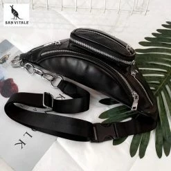 Top 10 🎁 San Vitale - Heuptas - Schoudertas - Fanny Pack Met Riem/schouderband - Vegan Leer - Zwart 👍 -Nike shop 550x550 622
