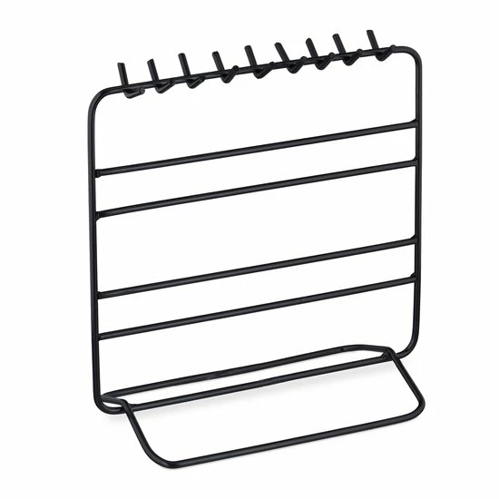 Kopen ๐ Relaxdays Sieradenrekje Metaal - Sieradenhouder - Rekje Voor Kettingen - Oorbellenrekje - Zwart โค๏ธ 10 Kopen ๐ Relaxdays Sieradenrekje Metaal - Sieradenhouder - Rekje Voor Kettingen - Oorbellenrekje - Zwart โค๏ธ - Afbeelding 8