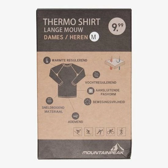 Promo ❤️ Mountain Peak Heren/dames Thermoshirt - Zwart - Maat XXL ❤️ 7 Promo ❤️ Mountain Peak Heren/dames Thermoshirt - Zwart - Maat XXL ❤️ - Afbeelding 5