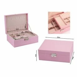 Begroting โ VERK GROUP Verk.group Ecolederen Sieradendoos 23 X 18 X 9 Cm. Rose โค๏ธ