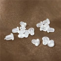 Uitgang ❤️ Feddy. 10 Rubberen Oorbel Achterkantjes / Oorstoppers / Oorslotjes / Vlindertjes 🔥