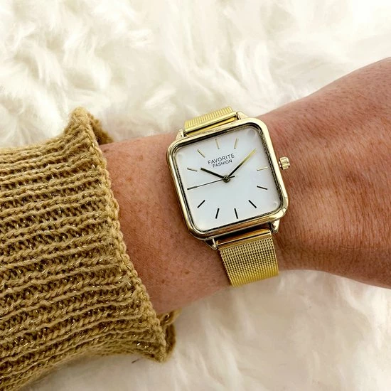 Flash-uitverkoop π₯° Fashion Favorite Adoree Gold / White Mesh Horloge | Goudkleurig | Mesh Band | 36 Mm | Favorite Fashion π€© 5 Flash-uitverkoop π₯° Fashion Favorite Adoree Gold / White Mesh Horloge | Goudkleurig | Mesh Band | 36 Mm | Favorite Fashion π€© - Afbeelding 3