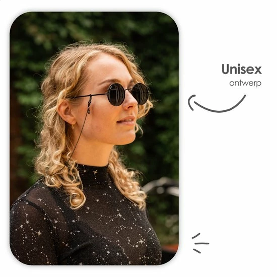 Uitgang 🤩 MATTISE Zwart Unisex Staal Geschakelde Brillenkoord Brillenkoordje Dames En Heren Lang Zonnebril Koordje Brilketting Brilkoord ❤️ 5 Uitgang 🤩 MATTISE Zwart Unisex Staal Geschakelde Brillenkoord Brillenkoordje Dames En Heren Lang Zonnebril Koordje Brilketting Brilkoord ❤️ - Afbeelding 3