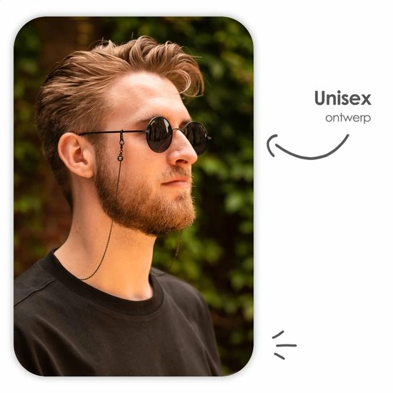 Uitgang 🤩 MATTISE Zwart Unisex Staal Geschakelde Brillenkoord Brillenkoordje Dames En Heren Lang Zonnebril Koordje Brilketting Brilkoord ❤️ 7 Uitgang 🤩 MATTISE Zwart Unisex Staal Geschakelde Brillenkoord Brillenkoordje Dames En Heren Lang Zonnebril Koordje Brilketting Brilkoord ❤️ - Afbeelding 5