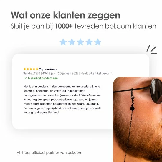 Uitgang 🤩 MATTISE Zwart Unisex Staal Geschakelde Brillenkoord Brillenkoordje Dames En Heren Lang Zonnebril Koordje Brilketting Brilkoord ❤️ 10 Uitgang 🤩 MATTISE Zwart Unisex Staal Geschakelde Brillenkoord Brillenkoordje Dames En Heren Lang Zonnebril Koordje Brilketting Brilkoord ❤️ - Afbeelding 8