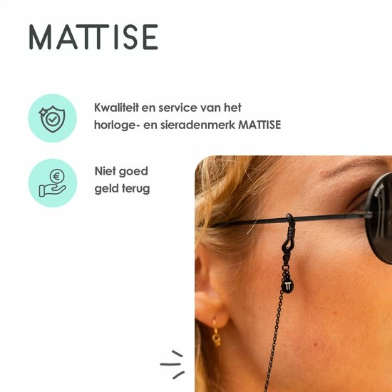 Uitgang 🤩 MATTISE Zwart Unisex Staal Geschakelde Brillenkoord Brillenkoordje Dames En Heren Lang Zonnebril Koordje Brilketting Brilkoord ❤️ 11 Uitgang 🤩 MATTISE Zwart Unisex Staal Geschakelde Brillenkoord Brillenkoordje Dames En Heren Lang Zonnebril Koordje Brilketting Brilkoord ❤️ - Afbeelding 9