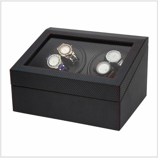 Goedkoop ⌛ Olvy 4+6 ⌚ Watchwinder - Voor 10 Horloges - Luxe Horloge Opwinder - Horlogebox - Opbergbox - Carbon Fiber ✔️ 9 Goedkoop ⌛ Olvy 4+6 ⌚ Watchwinder - Voor 10 Horloges - Luxe Horloge Opwinder - Horlogebox - Opbergbox - Carbon Fiber ✔️ - Afbeelding 7