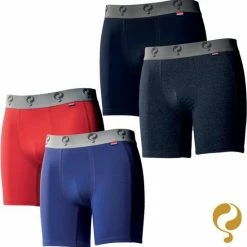 Flash-uitverkoop π€© Quick Q1905 Bodywear Heren Boxershorts 4-Pack π Jeans Navy Blauw Rood β€οΈ