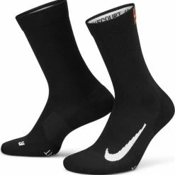 Korting 🎉 Nike Court Multiplier 2 Paar Tennissokken - Zwart | Maat: L-42/46 ⭐
