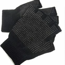 Promo ❤️ RJM Vingerloze Handschoenen Met Grip Unisex Kleur Zwart Maat M / L 🎁