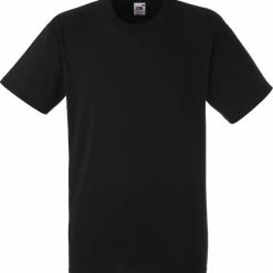 Promo ✨ 5 Pack Fruit Of The Loom American Heavy T-shirts Ronde Hals Maat XL Kleur Zwart ✔️