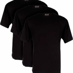 Promo ๐ฅฐ Paulo Vici Basics T-shirt Heren - 3-pack - Zwart - Ronde Hals ๐งจ