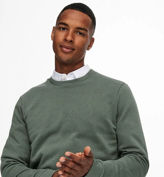 Gloednieuw 🛒 ONLY & SONS ONSCERES CREW NECK NOOS Heren Trui - Maat L 👍 10 Gloednieuw 🛒 ONLY & SONS ONSCERES CREW NECK NOOS Heren Trui - Maat L 👍 - Afbeelding 8