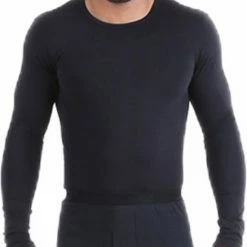 Uitgang 🥰 Embrator Mannen Thermo 👚 Shirt Longsleeve Zwart Maat 4XL 🎉