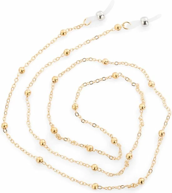 Korting β€οΈ Eyezoo? Eyezoo - Brilketting - Brillenketting - Goud Met Bolletjes - Goudkleurig - Chique π 3 Korting β€οΈ Eyezoo? Eyezoo - Brilketting - Brillenketting - Goud Met Bolletjes - Goudkleurig - Chique π
