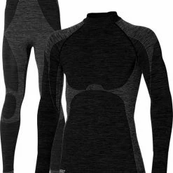 Beste deal ๐ HEAT KEEPER Heatkeeper Thermoset Heren Premium Techno - Thermoshirt Met Lange Mouwen En Legging - Zwart Melange - TOGwaarde 2.8 - Thermisch Isolerend ๐ Shirt En Legging - Maat XXL โค๏ธ