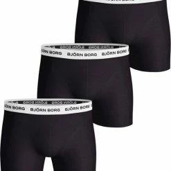 Beste Pirce 🔔 Bj?rn Borg Bj Rn Borg - Heren Onderbroeken 3-Pack Boxers Contrast Zwart/Wit - Zwart - Maat L 👍