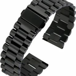 Beste deal ๐ SmartphoneClip Horlogeband - Metaal Schakel - 20mm - Zwart โค๏ธ