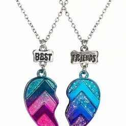 Aanbiedingen 🔥 Akyol Best Friends - 2 Leuke Vriendschapskettingen -vriendinnen Ketting -bff Cadeau -best Friends Cadeau- Roze & Blauwe Hartjes - Best Friends Bff Twee Delige Ketting Hartje Samenvoegen Blauw Roze Paars - Vriendschap Friends Best ✔️