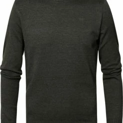 Goedkoopste ๐ Petrol Industries - Heren Fijngebreide Pullover - Groen - Maat XXL ๐