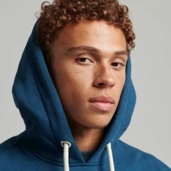 Korting ⭐ Superdry - Hoodie Logo Navy Blauw - Maat L - Comfort-fit ❤️ -Nike shop 550x671 3