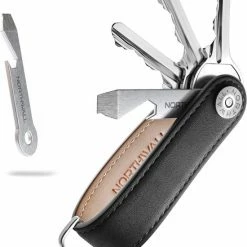 Beste Pirce ๐ Northwall Sleutelhanger / Sleutel Organizer - 100% Echt Leer (zwart) - Key Organizer Multitool Kechain - 2 Tot 7 Sleutels ๐