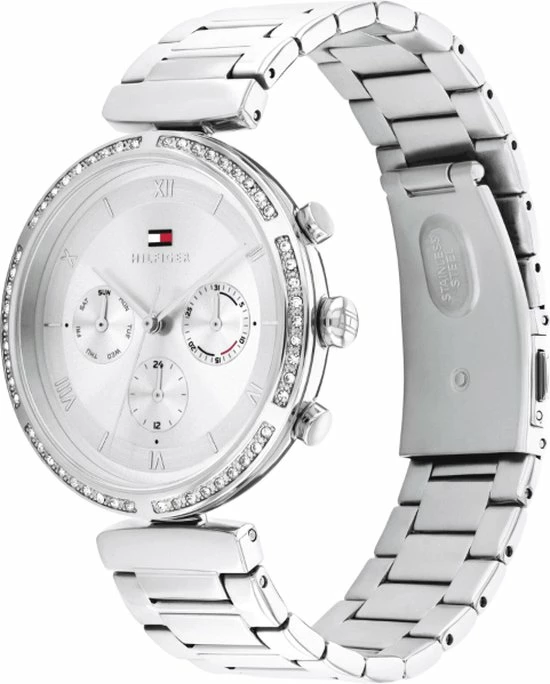 Aanbiedingen ๐งจ Tommy Hilfiger TH1791857 Horloge Heren Staal Chrono Stalen Band Zwarte Wijzerplaat โ 9 Aanbiedingen ๐งจ Tommy Hilfiger TH1791857 Horloge Heren Staal Chrono Stalen Band Zwarte Wijzerplaat โ - Afbeelding 7